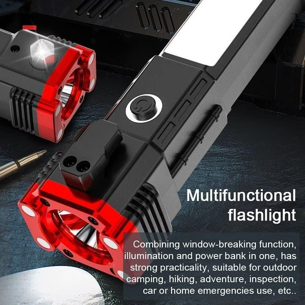 🔦 8-in-1 Portable Rechargeable Torch LED Flashlight