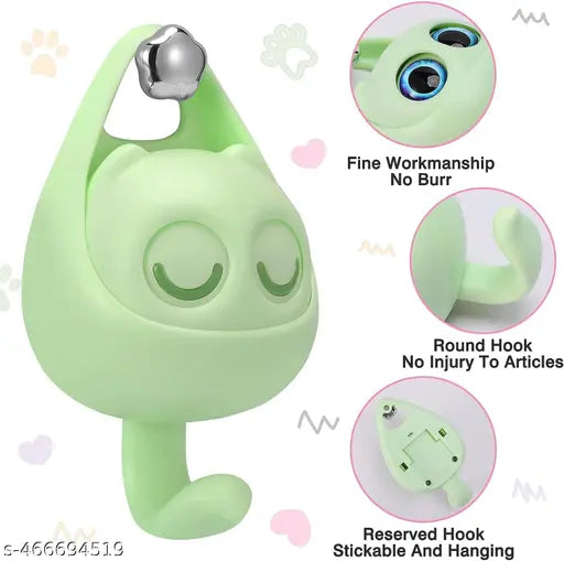 🐾 Cat Eye Wall Hook – Stylish & Functional Decorative Adhesive Hook for Your Home or Office (Pack of 1)