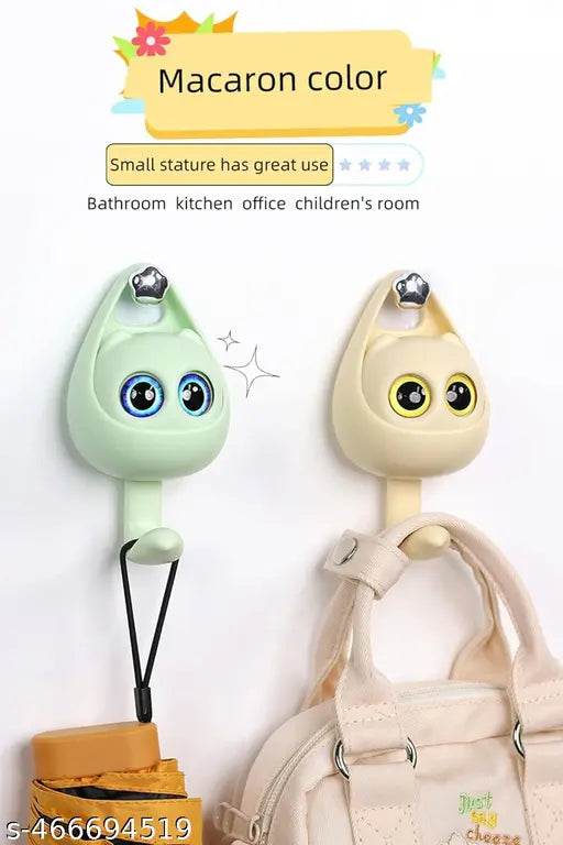 🐾 Cat Eye Wall Hook – Stylish & Functional Decorative Adhesive Hook for Your Home or Office (Pack of 1)