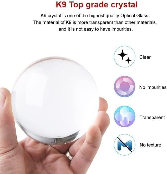 🌟 3D Crystal Ball Night Lamp – Elegant LED Glow with Wooden Base