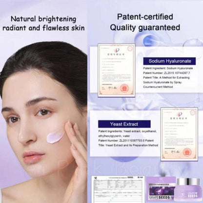 Grape Seed Tone-Up Cream with Niacinamide & Hyaluronic Acid – 50 gm(Pack of 1)