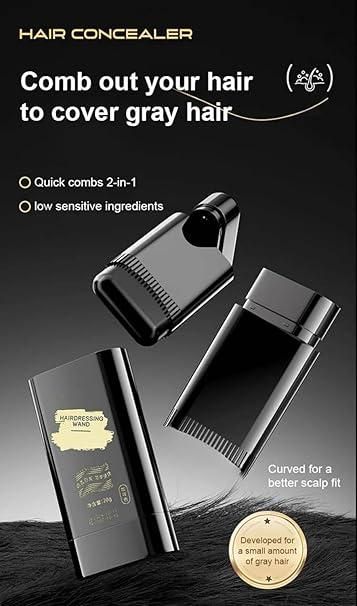 Cover White Hair Easily – 20gm Black Touch-Up Comb