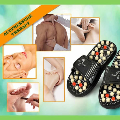 Acupressure & Magnetic Therapy Paduka Slippers for Full Body Blood Circulation (Men & Women)