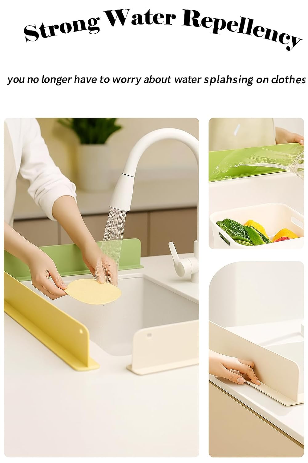 🛡️ Silicone Sink Splash Guard – Keep Your Kitchen Counter Dry & Spotless
