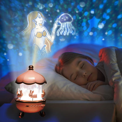 🌟 Toy Imagine 360° Rotating Rabbit Sky Night Projector Lamp – Magical Lights for Kids