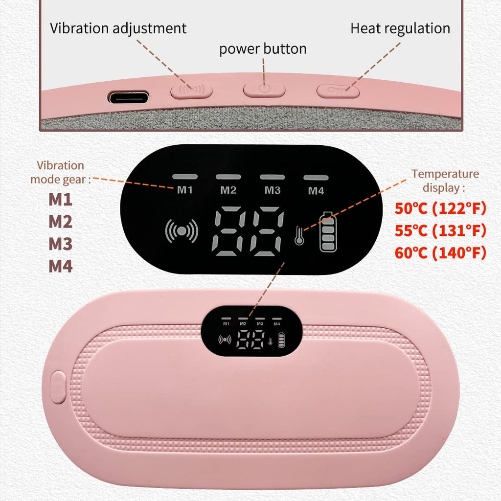 🌸 Menstrual Heating Pad Massager | Fast Relief for Period Cramps
