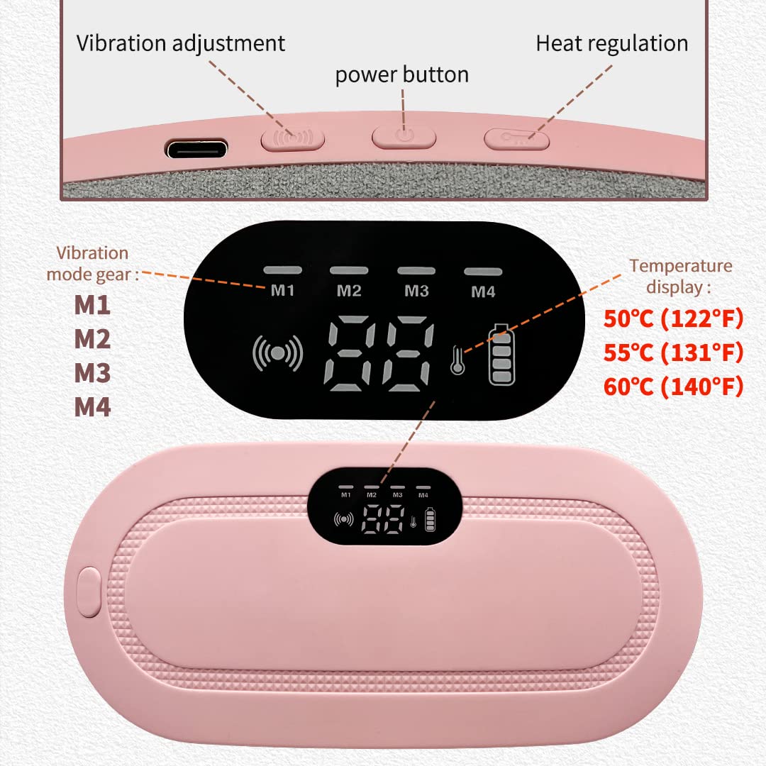 🌸 Menstrual Heating Pad Massager | Fast Relief for Period Cramps