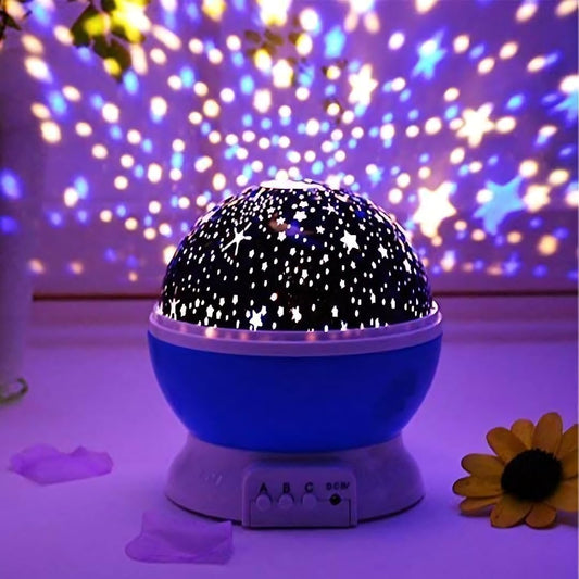 🌌 Plastic Star Master Galaxy Night Projector Lamp | 360° Rotating LED Night Light for Kids, Bedroom & Home Décor