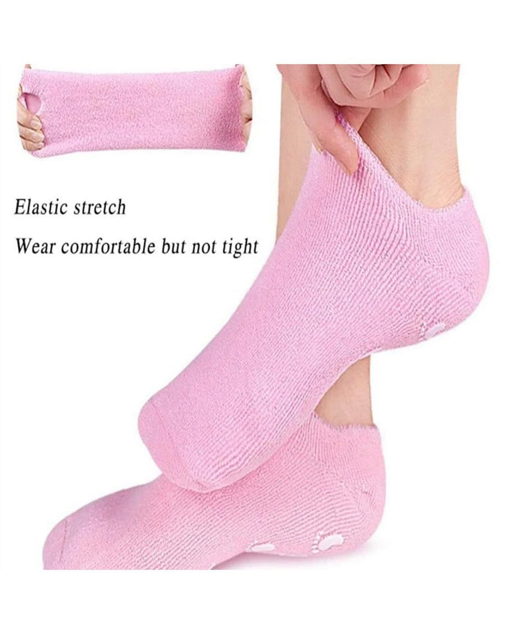 🦶 Silicone Spa Gel Socks for Women & Men | Crack Heel Repair & Deep Foot Hydration Socks with Vitamin E & Essential Oils (Multicolour, 1 Pair)