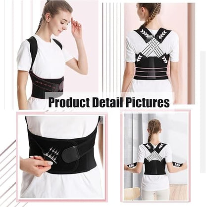 Adjustable Back Posture Corrector Belt for Men & Women