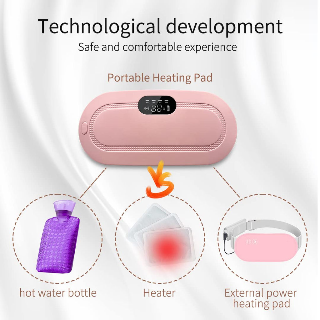 🌸 Menstrual Heating Pad Massager | Fast Relief for Period Cramps