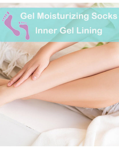 🦶 Silicone Spa Gel Socks for Women & Men | Crack Heel Repair & Deep Foot Hydration Socks with Vitamin E & Essential Oils (Multicolour, 1 Pair)