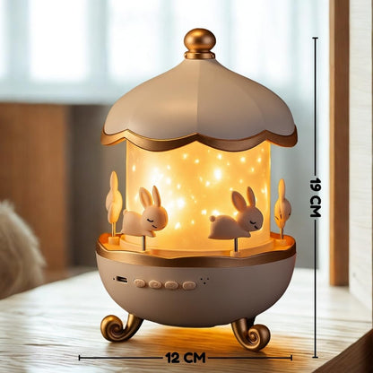 🌟 Toy Imagine 360° Rotating Rabbit Sky Night Projector Lamp – Magical Lights for Kids
