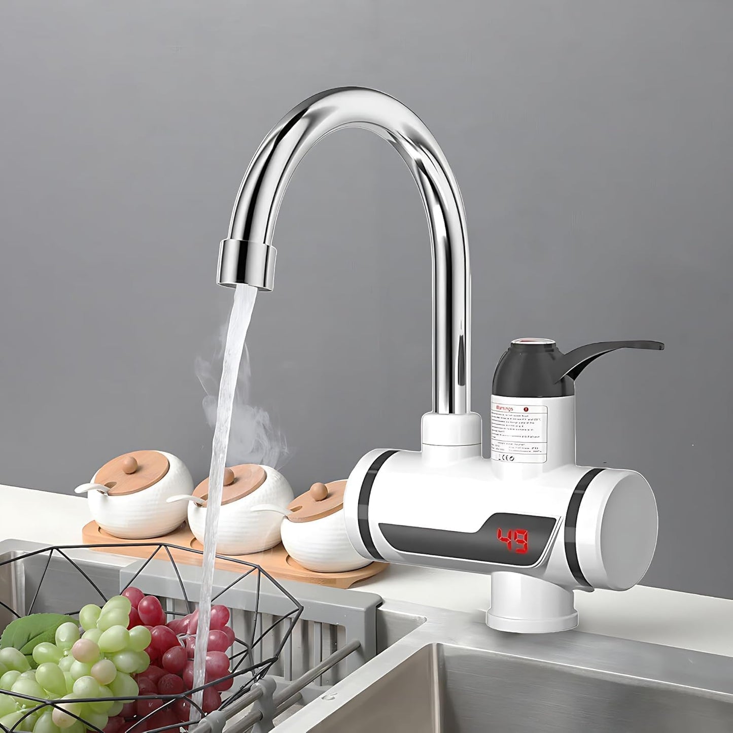 Instant Electric Water Heater Faucet Tap 3000W | 3-Second Fast Heating | Tankless Hot Water Tap