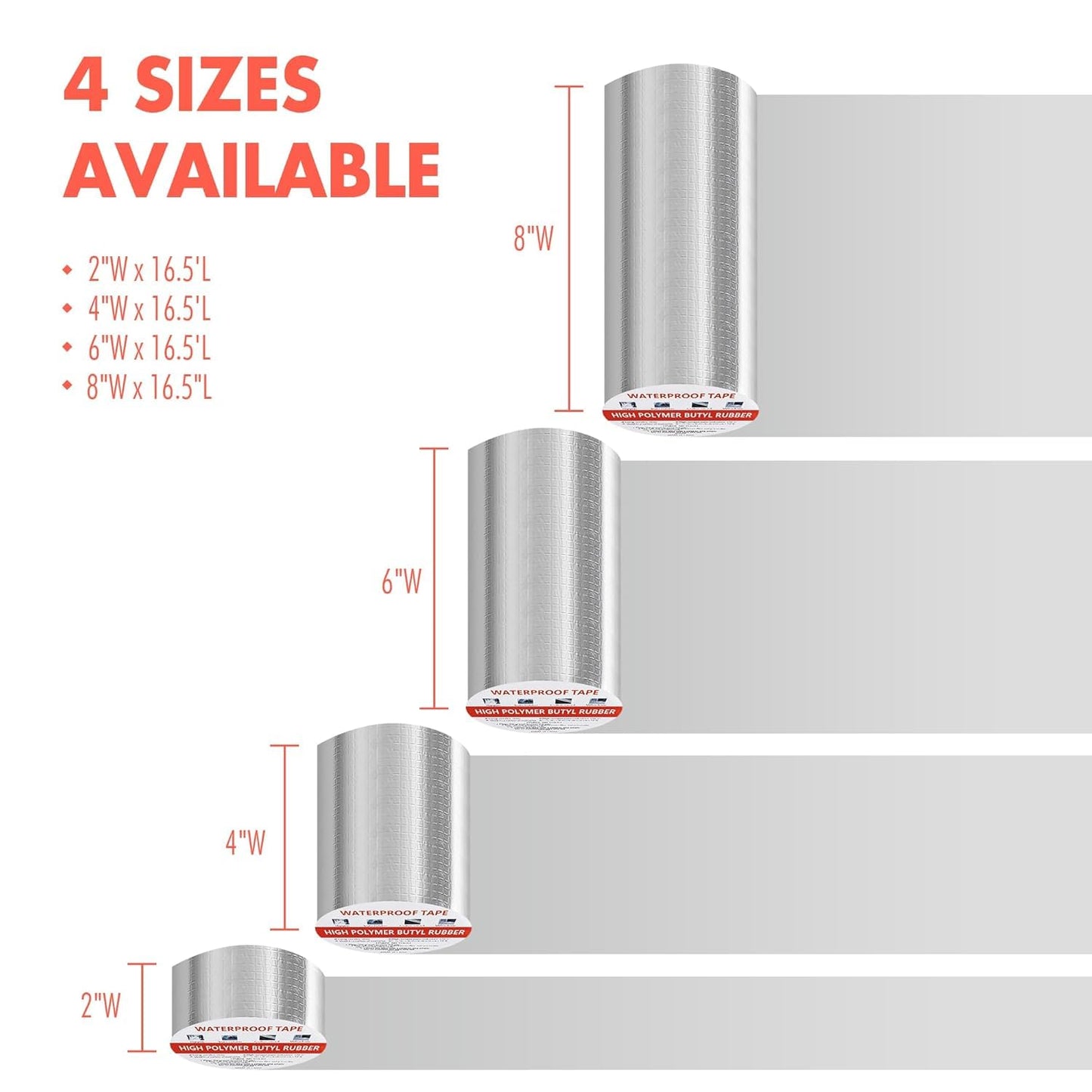 Super Strong Waterproof Adhesive Tape – Permanent Leak Repair Solution (Rubber + Aluminium Foil)