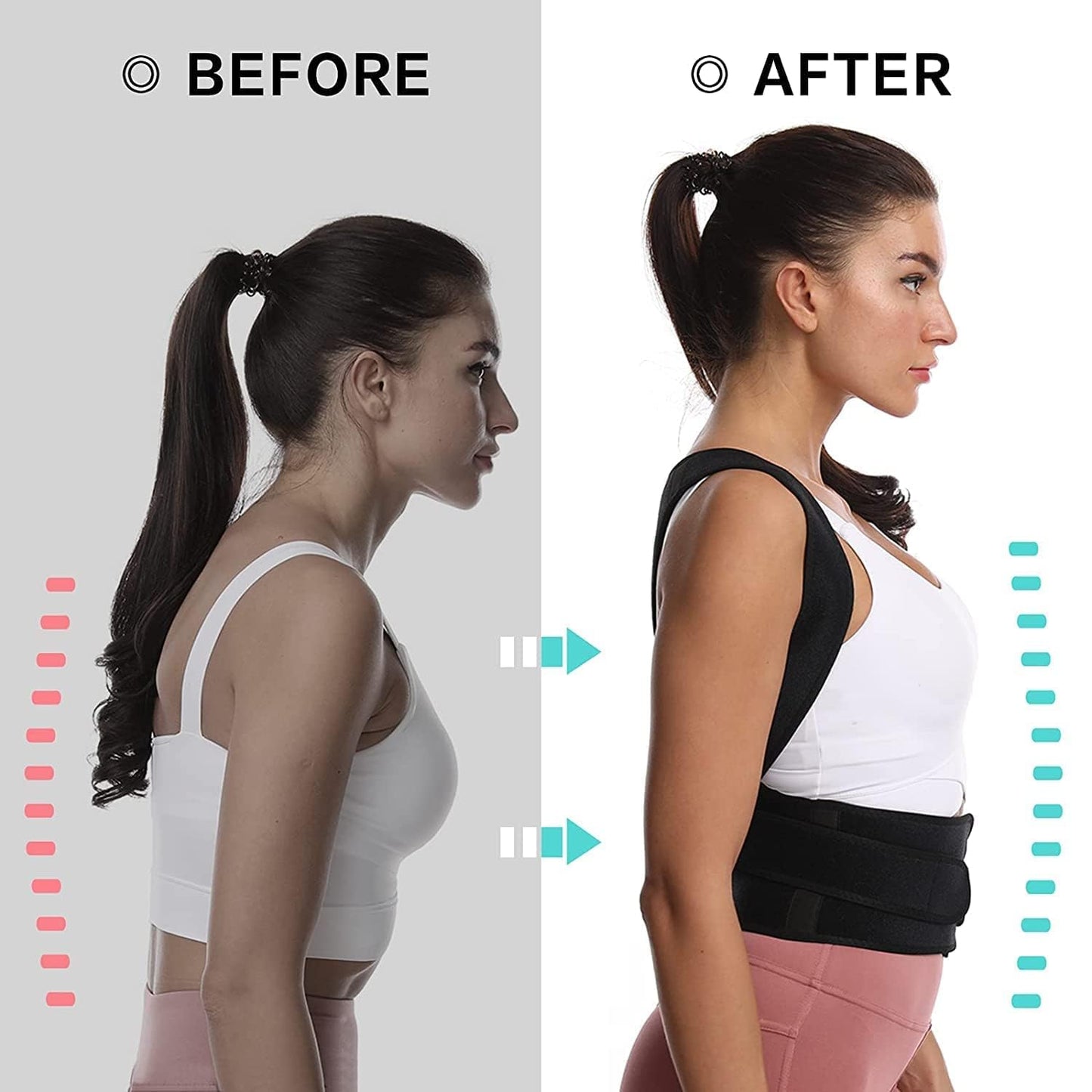 Adjustable Back Posture Corrector Belt for Men & Women