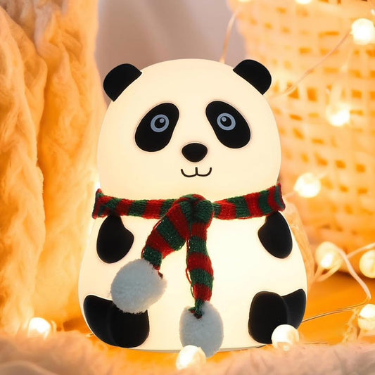 🐼 Rechargeable Silicone Panda Night Light for Kids | 7-Color LED Changing Lamp | Soft, Safe & Adorable Room Decor