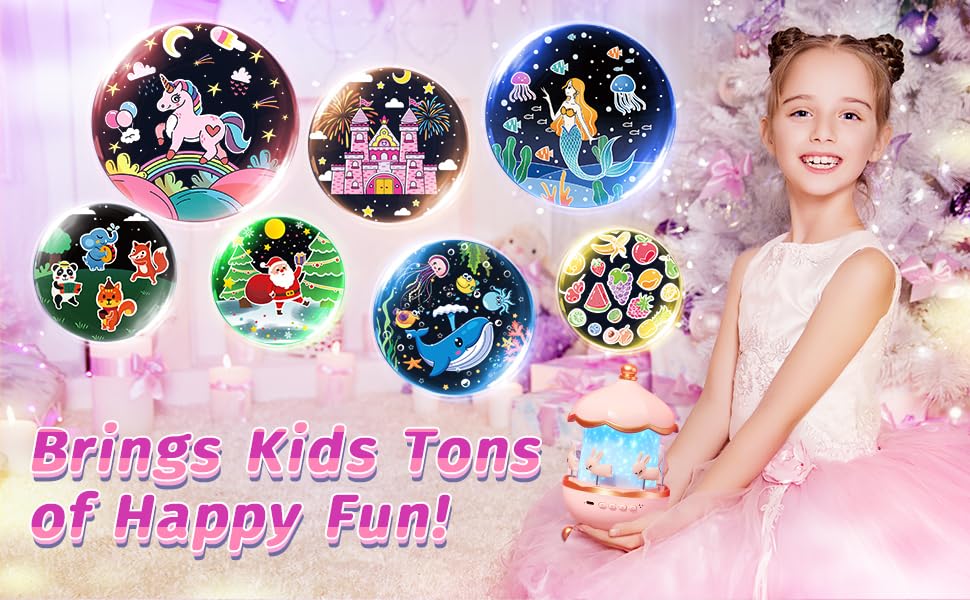 🌟 Toy Imagine 360° Rotating Rabbit Sky Night Projector Lamp – Magical Lights for Kids