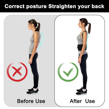 Adjustable Back Posture Corrector Belt for Men & Women