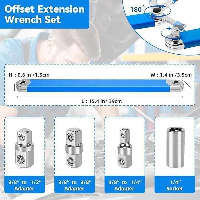 Offset Extension Wrench – Durable Plastic & Stainless Steel Tool