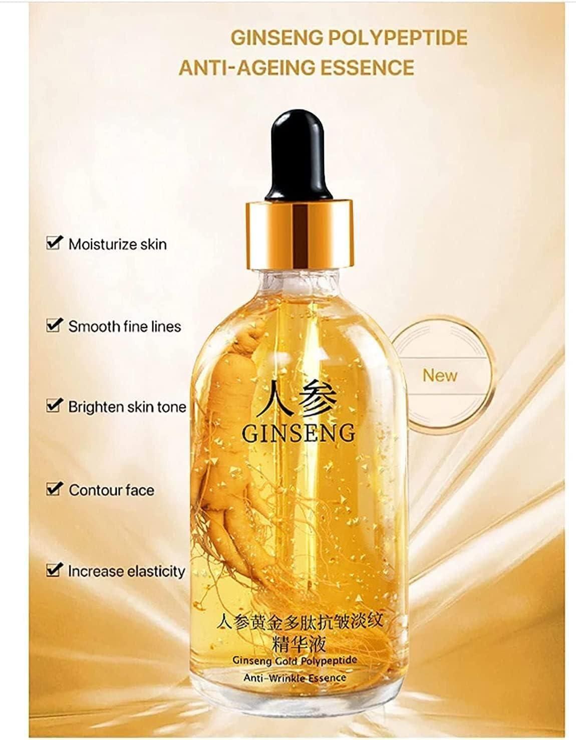 Ginseng Gold Polypeptide Anti-Ageing Serum (Pack of 2, 100 ml Each)