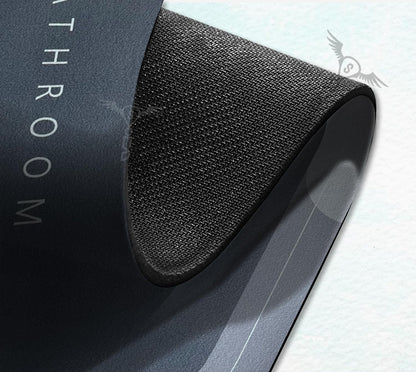 🛁 Quick Dry Soft Water Absorbing Bathroom Mat | Anti-Skid & Non-Slip Rubber Doormat for Home, Kitchen & Washroom – Blue