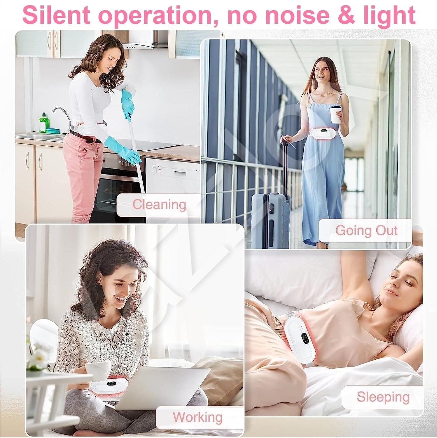 🌸 Menstrual Heating Pad Massager | Fast Relief for Period Cramps