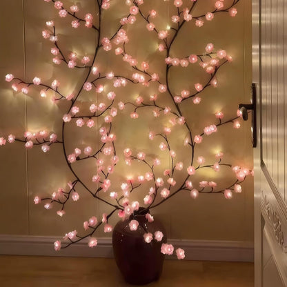 🌸 Cherry Blossom LED Vine Light | Romantic Decorative Wall Lamp