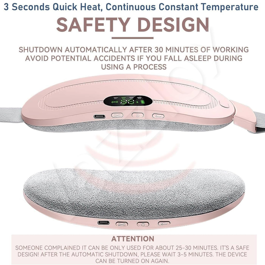 🌸 Menstrual Heating Pad Massager | Fast Relief for Period Cramps