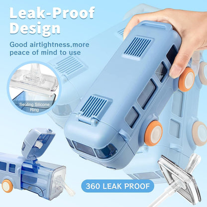 Kids’ Cartoon Bus Water Bottle for School, Sports, and Travel - Leak-Proof, BPA-Free, Easy to Clean