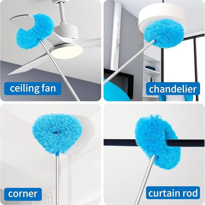 🧹 Telescopic Fan Cleaner Brush – Easy Cleaning for High & Hard-to-Reach Areas