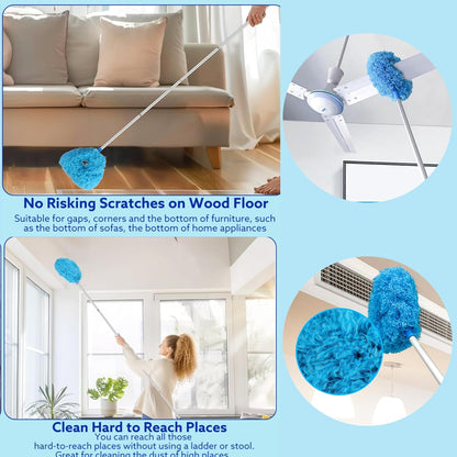 🧹 Telescopic Fan Cleaner Brush – Easy Cleaning for High & Hard-to-Reach Areas