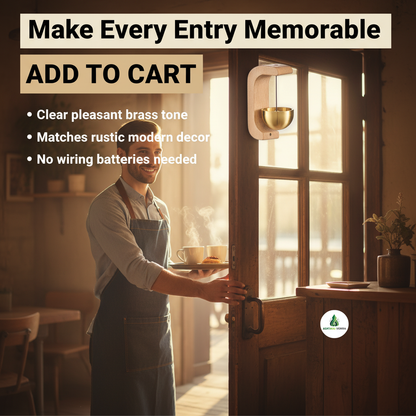 🔔 Wooden Door Bell