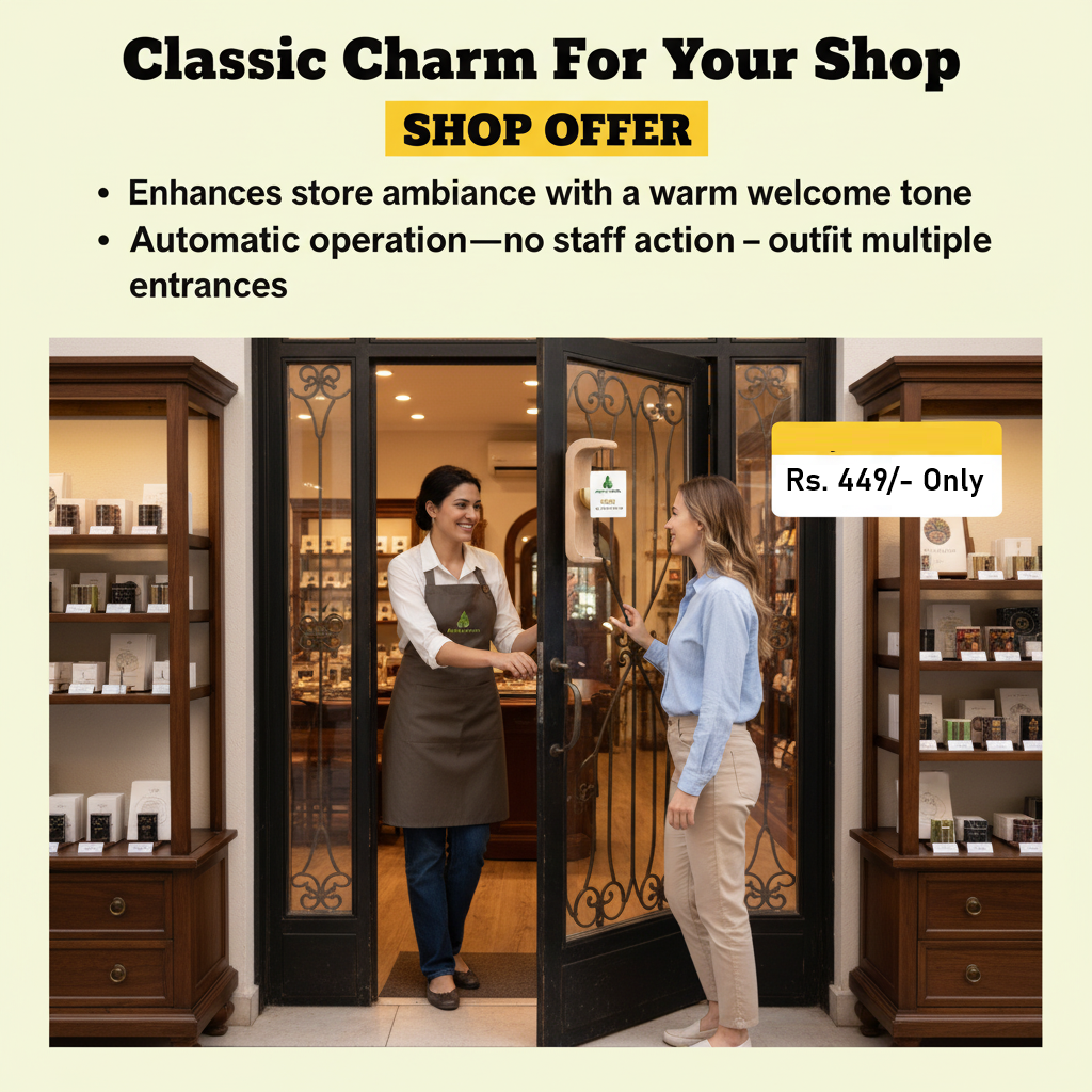 🔔 Wooden Door Bell