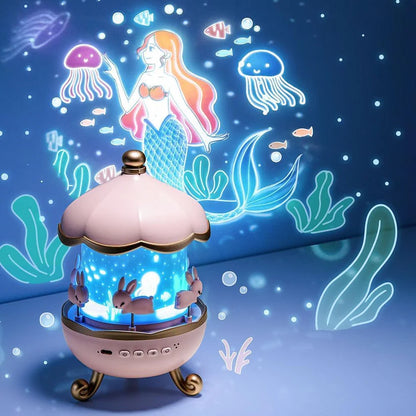 🌟 Toy Imagine 360° Rotating Rabbit Sky Night Projector Lamp – Magical Lights for Kids