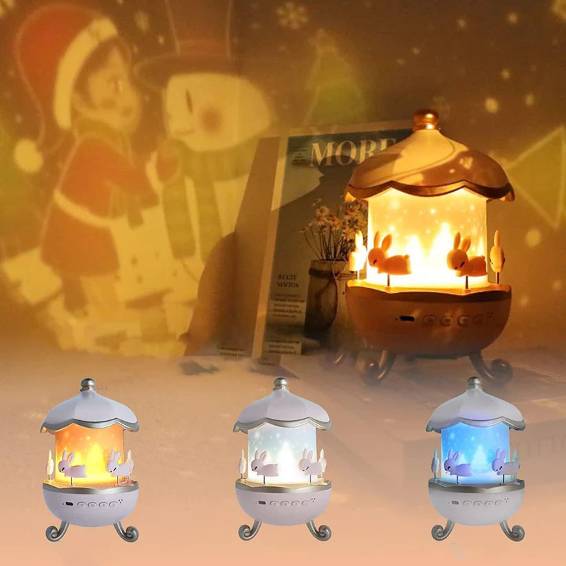 🌟 Toy Imagine 360° Rotating Rabbit Sky Night Projector Lamp – Magical Lights for Kids