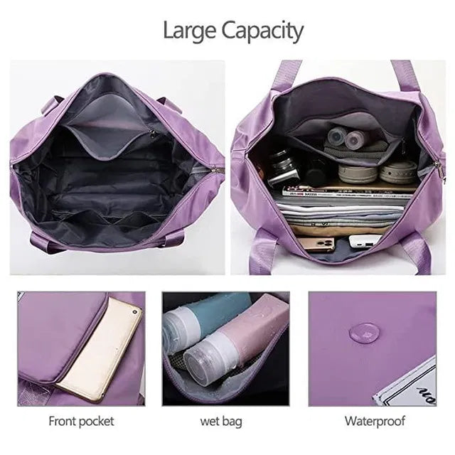 Water proof foldabe travel duffel bag🧳 Waterproof Foldable Travel Duffel Bag – Lightweight, Spacious & Perfect for Every Trip!