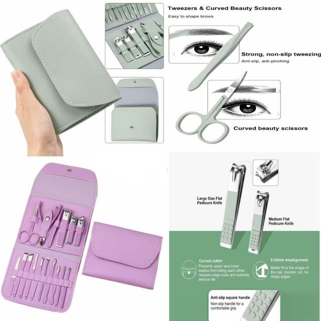 Manicure/Pedicure Set For Women💅 Manicure & Pedicure Set for Women – Your Complete Nail Care Kit at Home or On-the-Go! 🌸