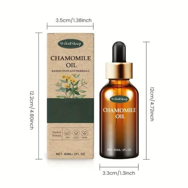 💤 Chamomile Sleep Body Essential Oil (60ml) – Relax, Unwind & Drift into Deep Sleep Naturally 🌙